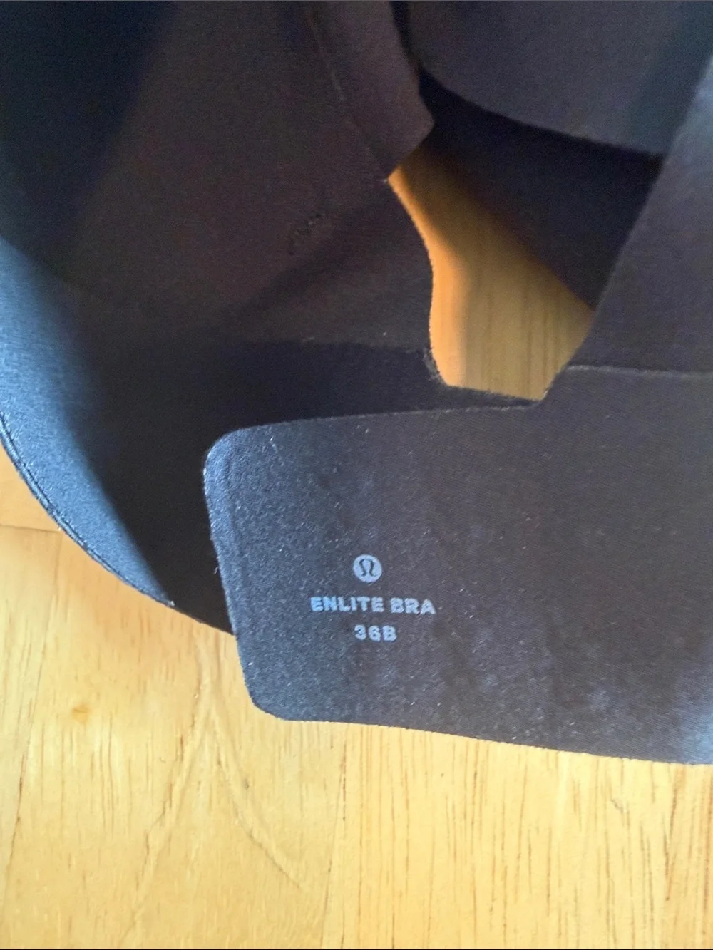 lululemon athletica Black Enlite Running Bra 36 B